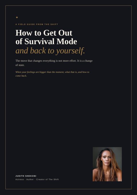 Cover of the field guide How to Get Out of Survival Mode